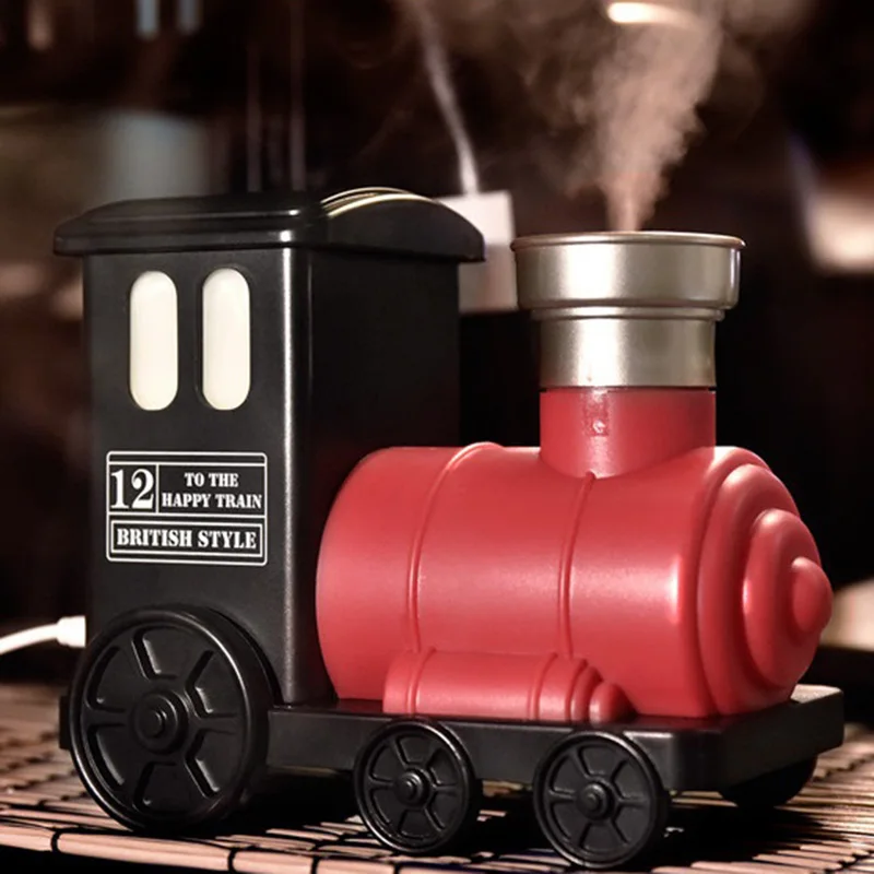 

Mini Train Toy Air Humidifier USB Ultrasonic Air Humidifier Aroma Essential Oil Diffuser Mist Maker for Home Office Kids Bedroom