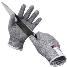 Профессиональные перчатки с защитой от порезов, CE стандартный уровень 5, Нескользящие защитные перчатки, многофункциональные для работы дома, кухни