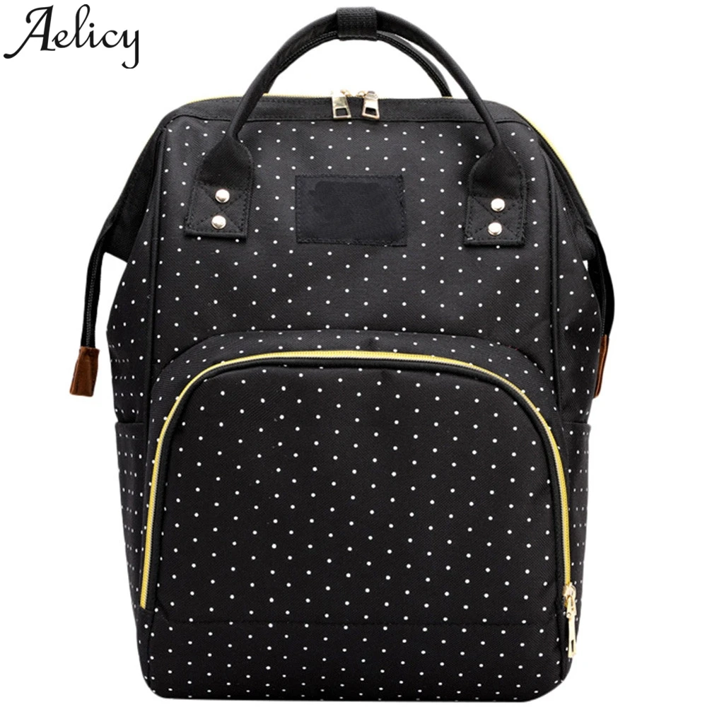 

Aelicy 2019 Fashion Women Mummy Bag Nappy Bottle Baby Bag Backpack Travel Nursing Bag Large Capacity Travel Bags Hand Luggage