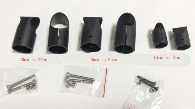 

2PCS/Lot CNC Aluminum 25 to 25 Landing Gear Links Three Carbon Tube Joint Tripod Tee Adapters for RC Quadcopter Hexacopter UAV