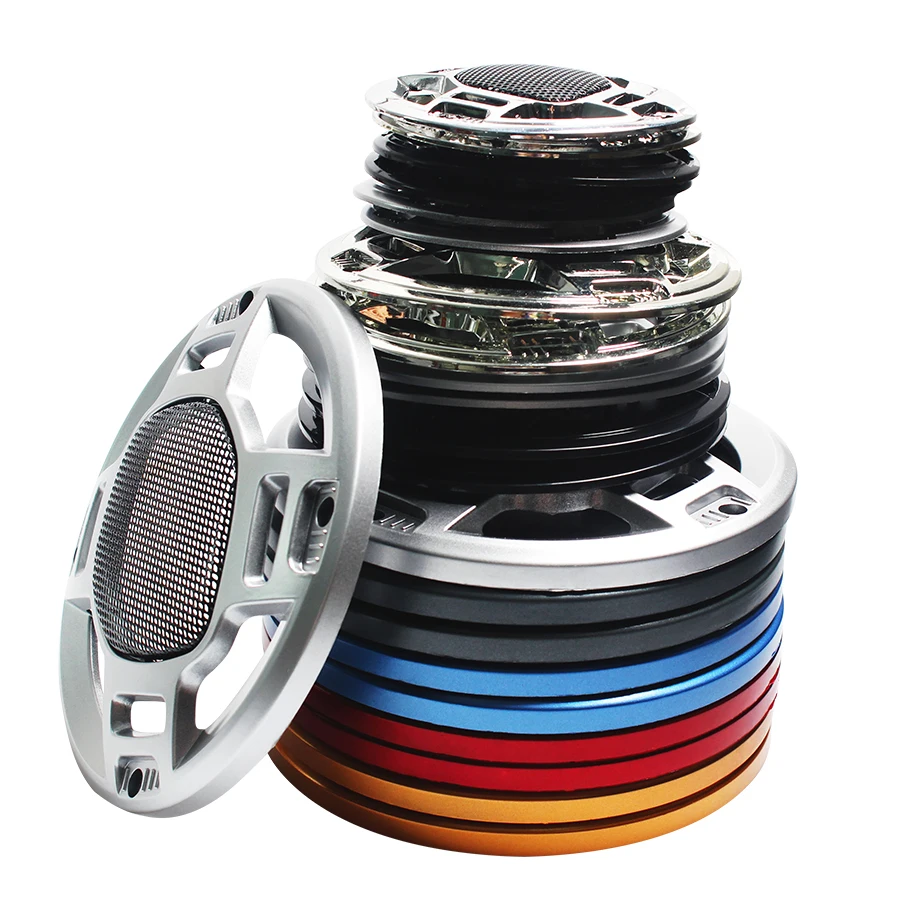 

2Pcs 3 INCH 4 INCH 5 INCH Car Ceiling Speaker Grill Mesh Enclosure Net Plastic Frame Decorative Circle DIY Speaker Accessories
