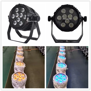 

4 pieces ip65 led par rgbwa stage wash led uplight wiresless battery white par 9x15w