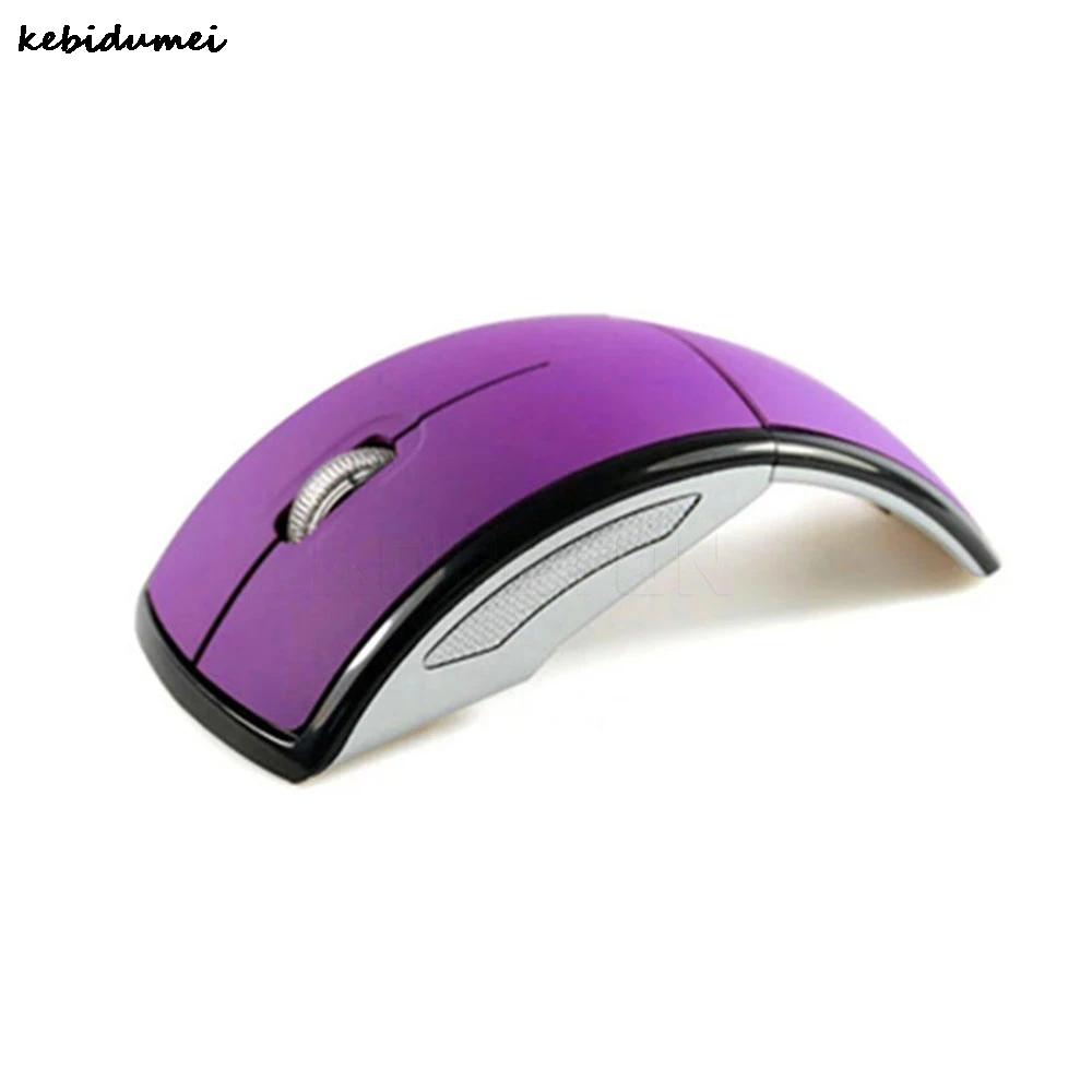 

Kebidumei High Performance 2.4GHz Folding Wireless Mouse Mini USB Snap-in Transceiver Optical Foldable for PC Laptop Computer