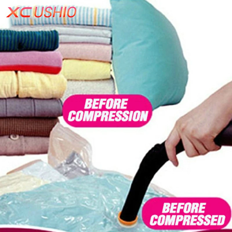 

1pc Vacuum Compressed Storage Bag Space Saver Saving Storage Bag Vacuum Seal Compressed Bag Organizer for Clothes Quilt