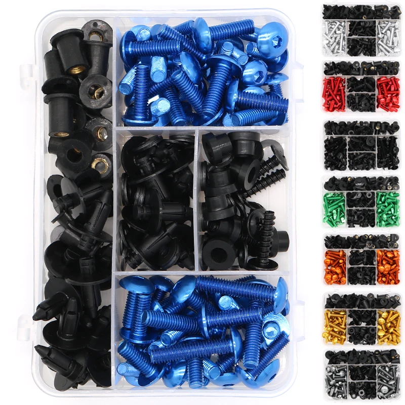 

Complete Cowling Fairing Bolt Kit For Kawasaki Z650 Z750 Z800 Z900 Z1000 Fairing Clip 6mm Windshield Bolts Screws Speed Nuts M6