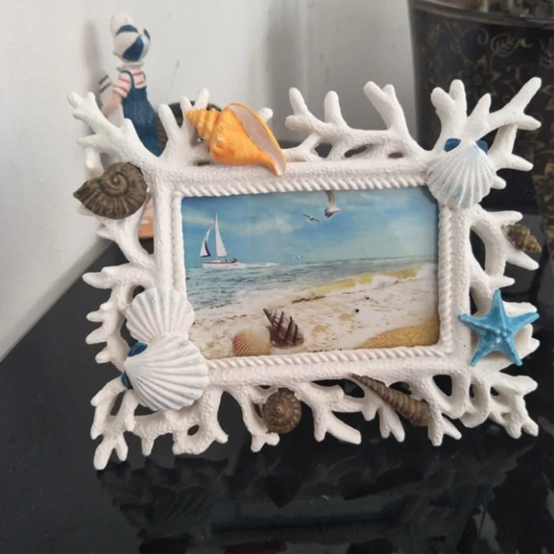 

Mediterranean Wooden Frame DIY Picture Frames 1pcs Stretcher Art Home Decor Family And Wedding Photo Frame Handmade