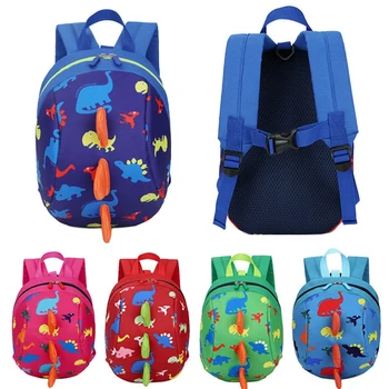

New Cute Dinosaur Baby Safety Harness Backpack Toddler Anti-lost Bag Children Durable Sturdy Comfortable Schoolbag with Reins