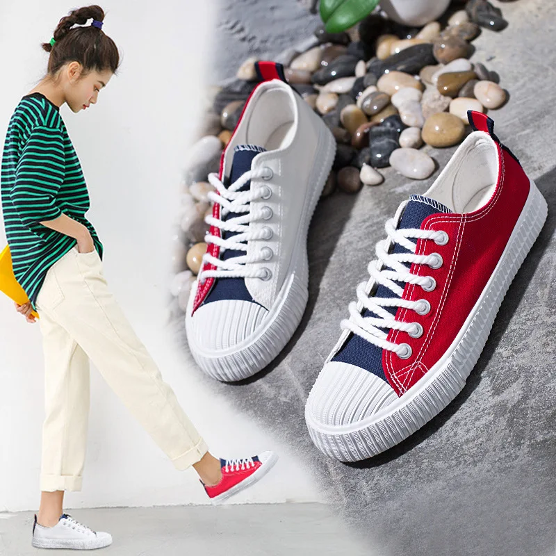 

Walking Shoes Women's sneakers Canvas Couples Two-color sport shoes for