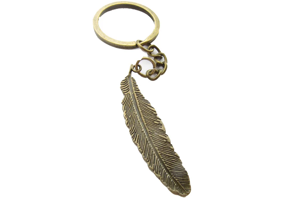 10pcs / lot Wholesale Mix Feather Keychain,feather Key Chain,key Chain
