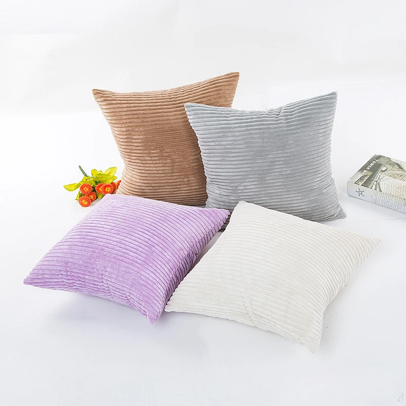 1 Pcs مربع كودري حبات الذرة كيس وسادة لينة بلون غطاء الوسادة كنبة مكتب سيارة رمي المخدة ديكور المنزل 45 45 cm