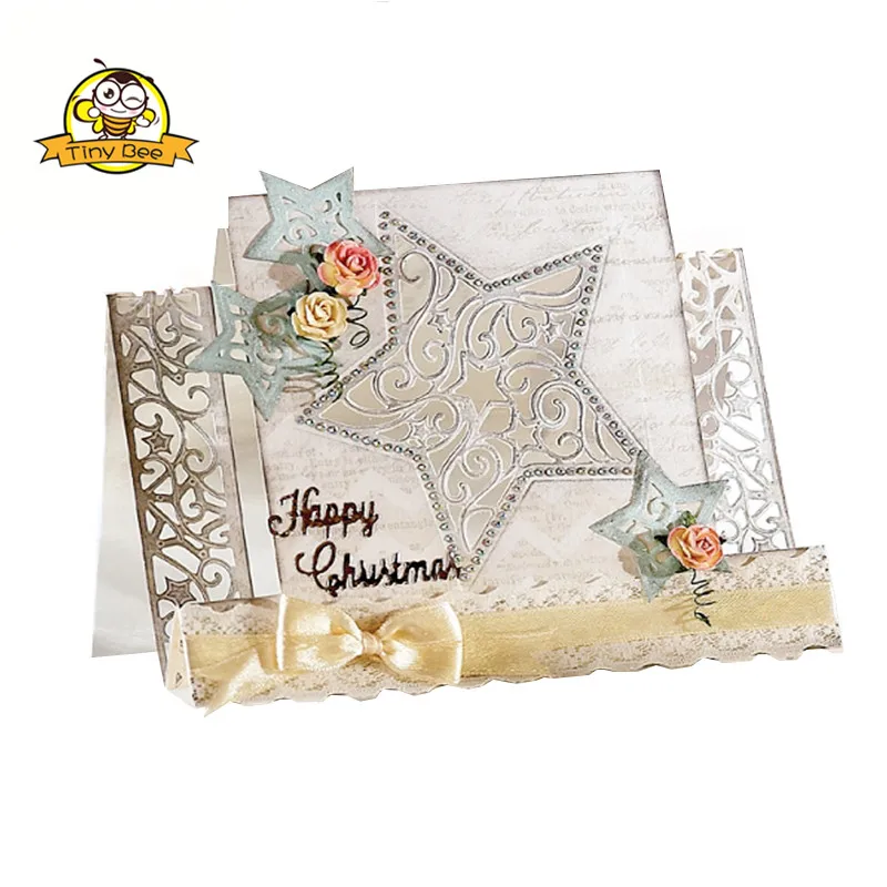 

3Pcs Star Shape Die Metal Cutting Dies Scrapbooking Card Making Craft Dies Album Embossing DIY Decoration New Dies for 2019