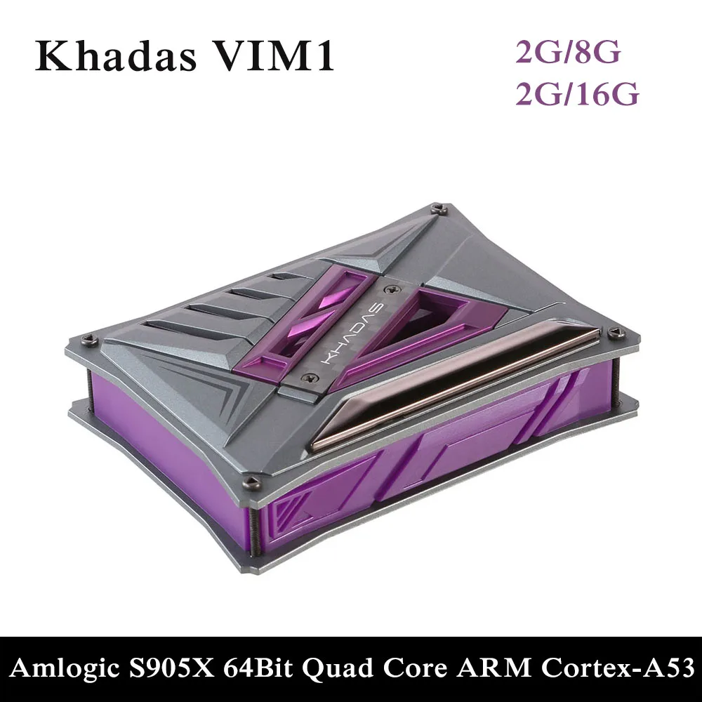 

Khadas Vim1 An Open Source TV Box Amlogic S905X Quad-Core Amlogic S905X DIY Set-top Box, Support Abundant Embedded System