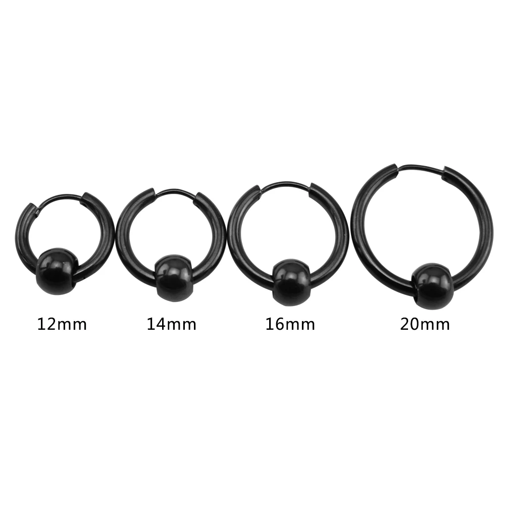 Aoedej Bts Hoop Earrings For Women Gold Huggie Stainless Steel Black Aoedej Bts Hoop Earrings For Women Gold Huggie Stainless Steel Black Small Men Round Circle Clip On In From Jewelry