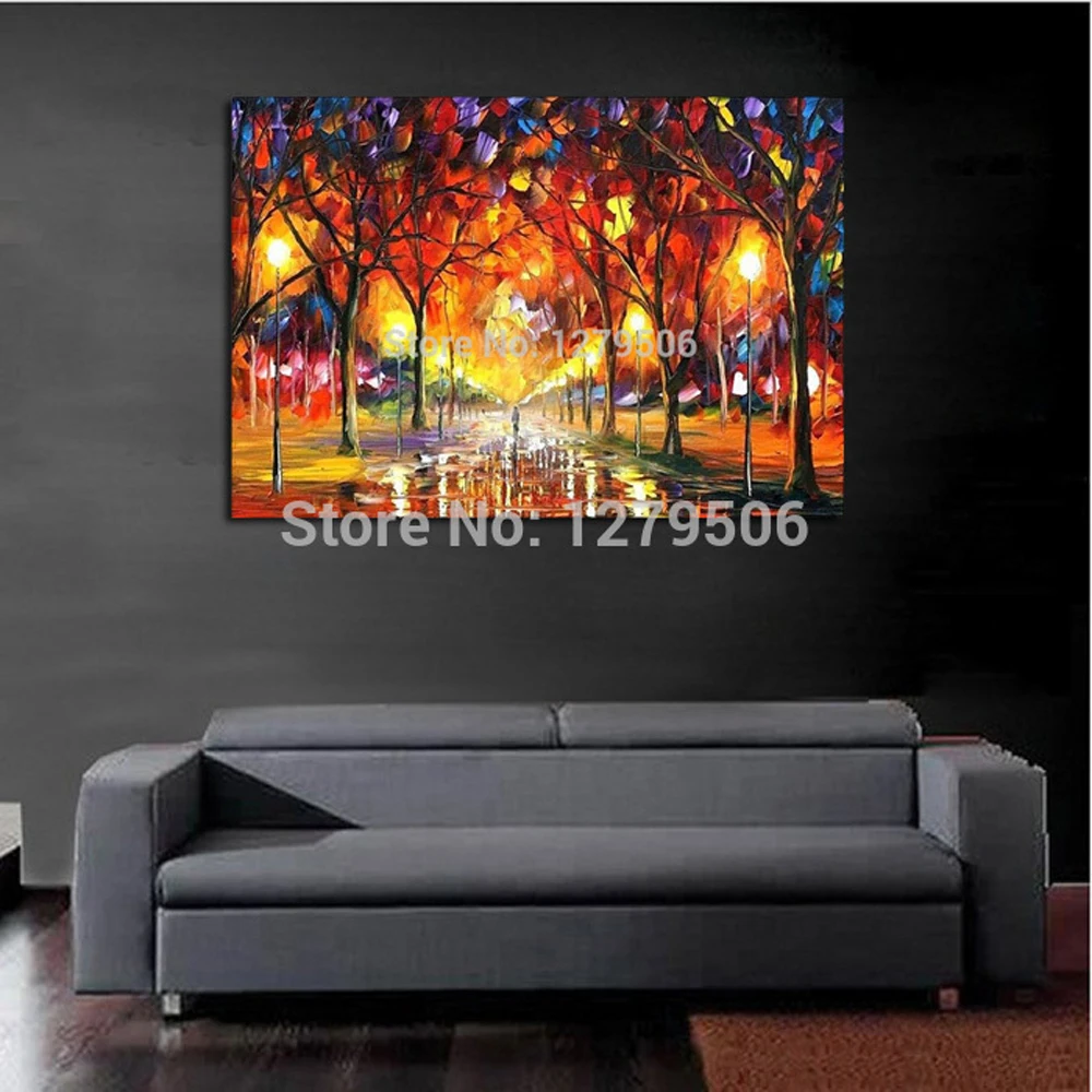 aa Handmade-Abstract-The-Path-In-Woodland-Art-Oil-Painting-On-Canvas-For-Living-Room-Decor-Hang (1)