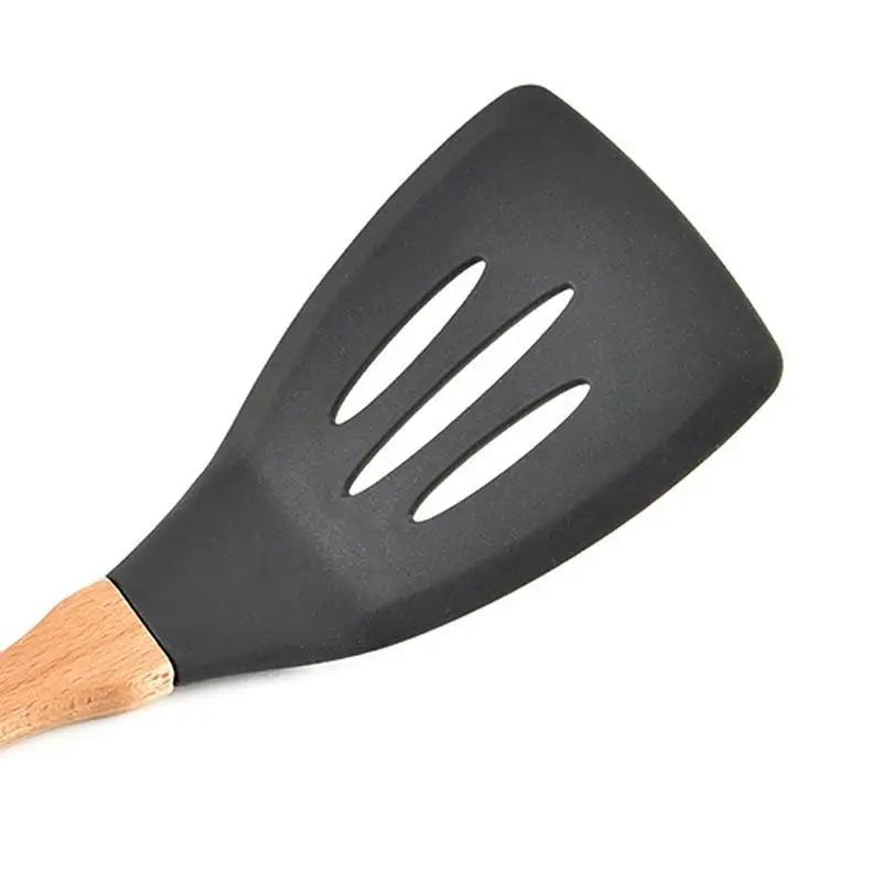 Waasoscon 8 unids/set herramientas de la cocina utensilios de cocina de madera de la manija de silicona no-stick cocina cuchara pala Tong conjunto de utensilios de cocina Waasoscon 8 unids/set herramientas de la cocina utensilios de cocina de madera de la manija de silicona no-stick cocina cuchara pala Tong conjunto de utensilios de cocina
