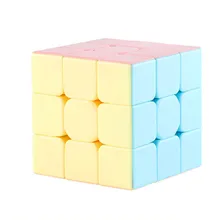 Разноцветный Магический кубик в виде макаруна, 3x3x3, 5 см, профессиональный скоростной кубик для соревнований, без наклеек, головоломка, волшебный кубик, игрушка для детей