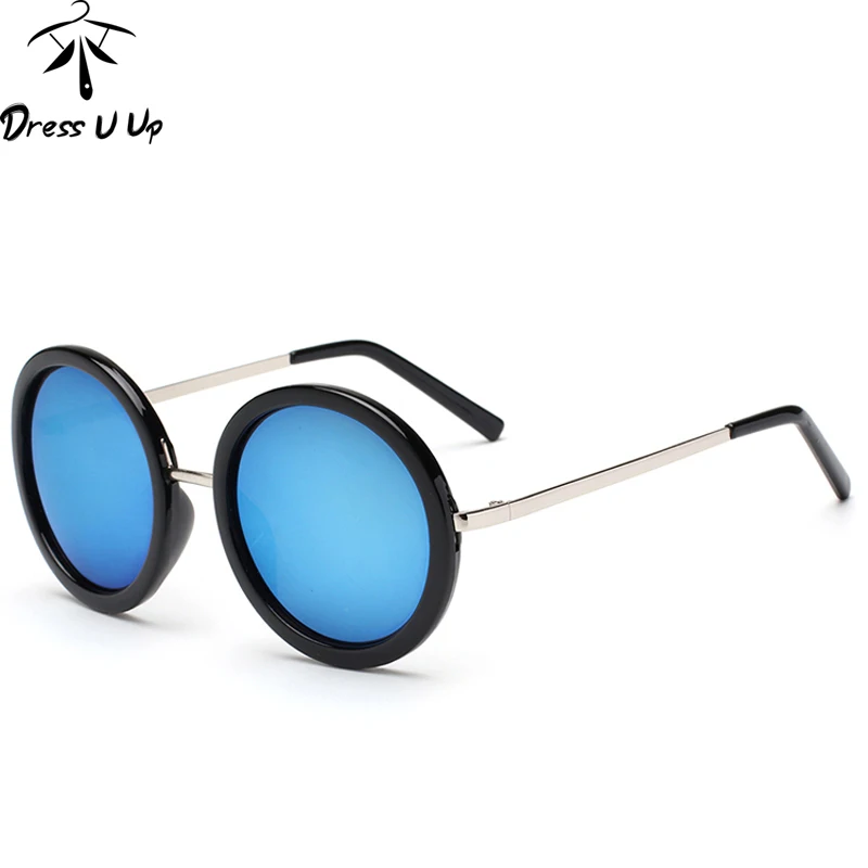 DRESSUUP, новинка, Ретро стиль, круглые солнцезащитные очки для женщин, фирменный дизайн, Винтажные Солнцезащитные очки для женщин, покрытие Oculos De Sol Gafas lunette de soleil