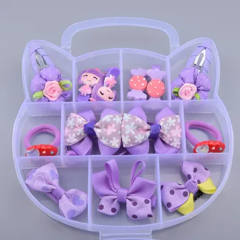 

Fashion Children Headwear Bowknot Hello Kitty Hair Clips Gum Elastic Bands Hair Accessories Barrettes Scrunchies For Cute Baby