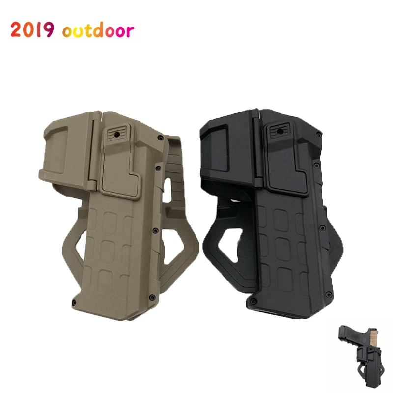 

Tactical Movable Pistol Holsters for 1911 with Flashlight or Laser Mounted Right Hand Waist Belt Gun Holster