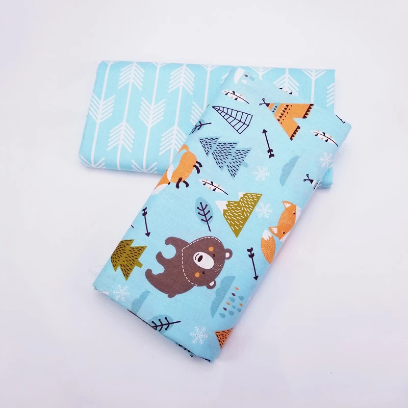 

Bear Print Baby Cover Clothes Cotton Twill Fabric Patchwork Textile Cloth DIY Sewing Quilted Dormitory Bed Pillowcase Material