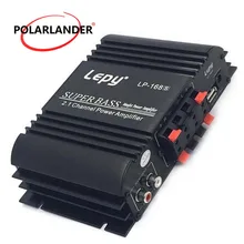Lepy LP168S 2,1 канальный Авто аудио автомобильный усилитель басовый выход HiFi стерео звук 12 В мощность сабвуфер с функцией AUX громкий динамик