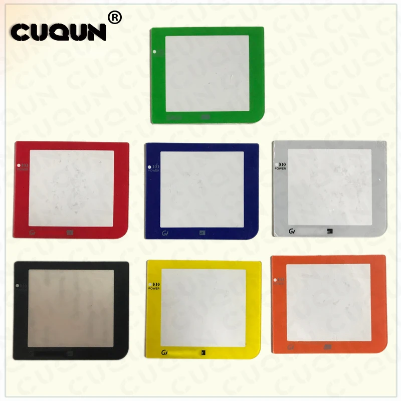 

7 Colors Plastic Protective Lens Screen for GBP GameBoy Pocket Replacement Protection screens len for GBP With Logo Console
