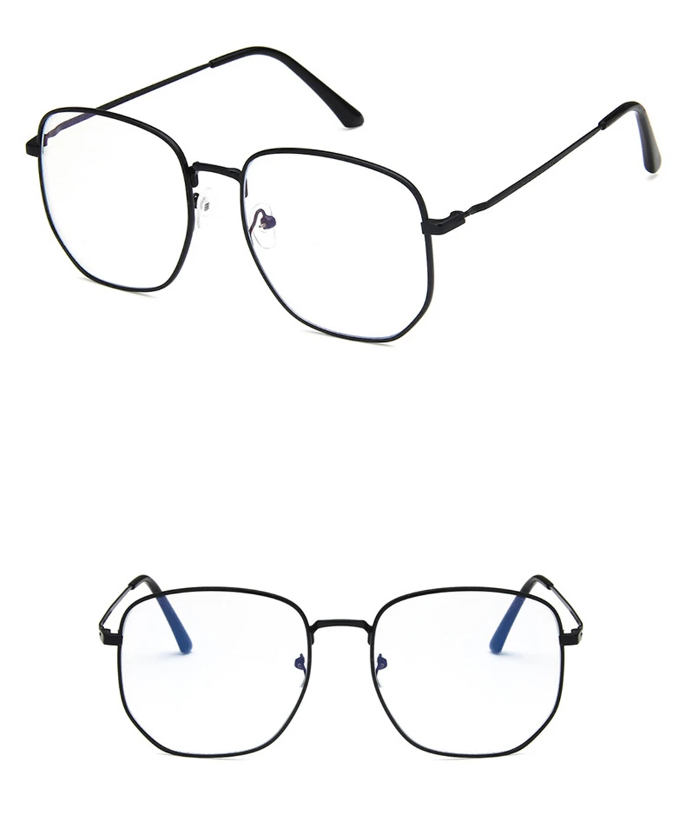 Новые лучшие модные очки с оправой из сплава Gafas унисекс стильная оправа для очков полигон полное украшение по рецепту