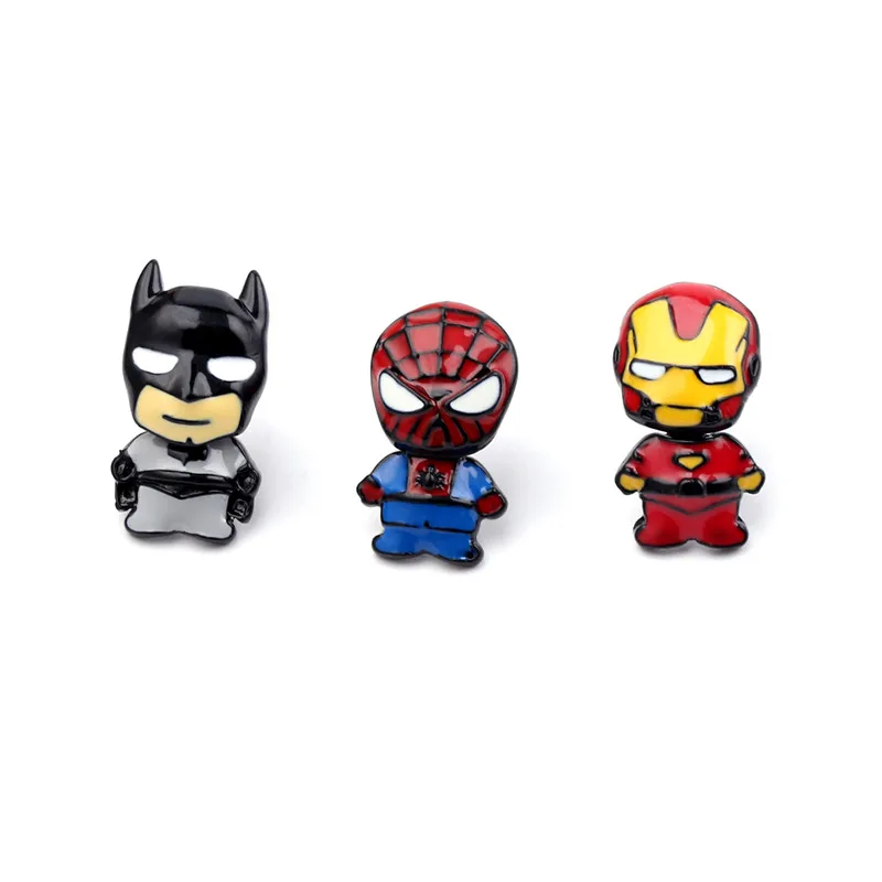 

Animation Movie Spiderman Captain Batman Iron Man Earrings Men And Women Earrings Gifts