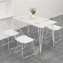 Молочный чайный магазин столы для кафе и стульев сочетание чистая красная простая мраморная столовая Кондитерская Повседневная ресторанные столики и стулья