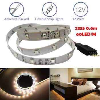

0.6M Led Strip RGB 2835 SMD Flexible Led Strip 12V Lamp With 36LED 60CM Led Strip Light Non Waterproof Striscia 40JUN03