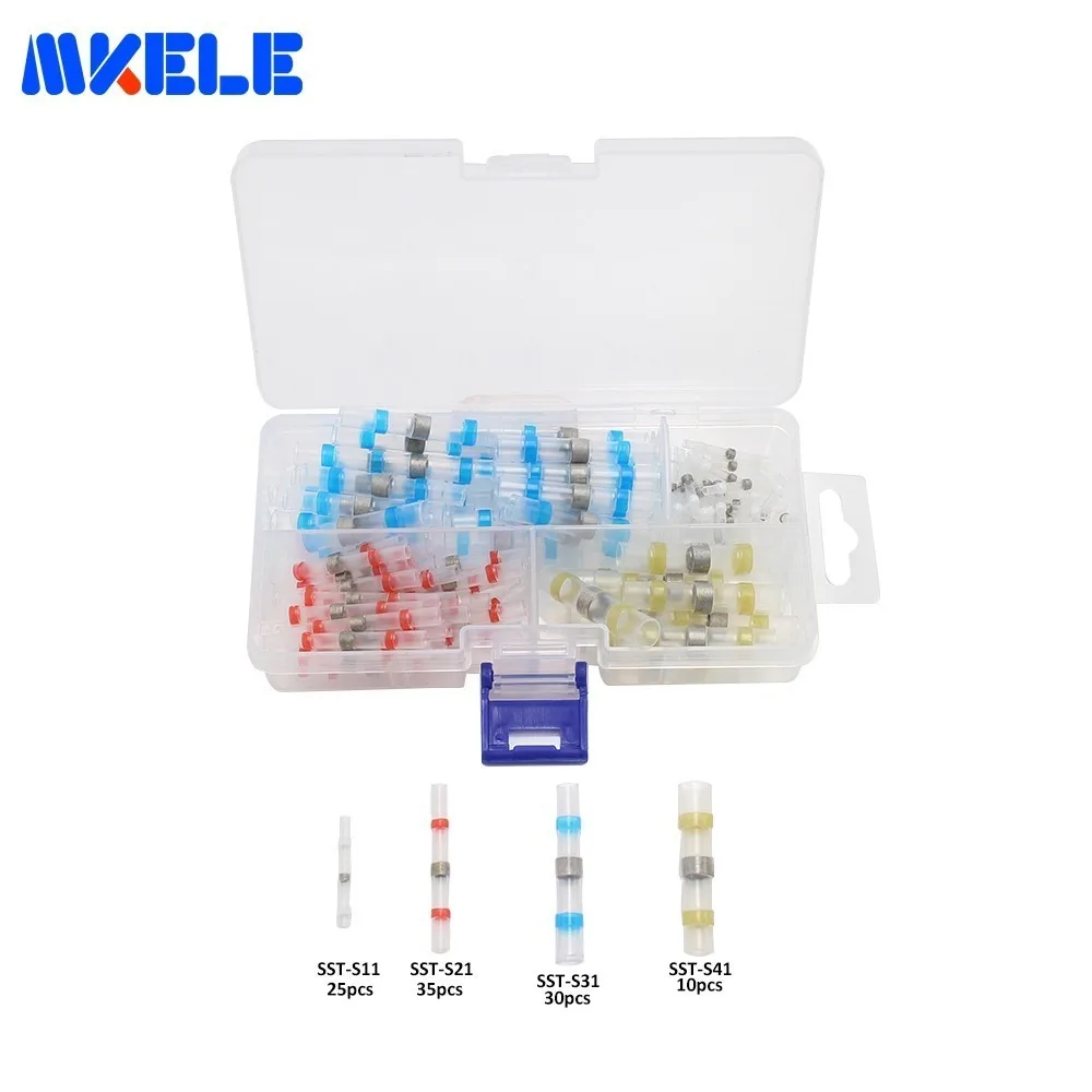 

Hot Sale Splice Terminals Heat Shrink Solder Sleeve 100pcs/Box GP-H010 Assorted Insulated Electrical Connnector Makerele