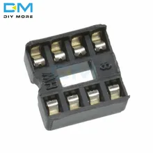 Connecteur de Type IC à souder, 50 pièces, 8 broches, DIP 8, 8 DIP, 2.54MM