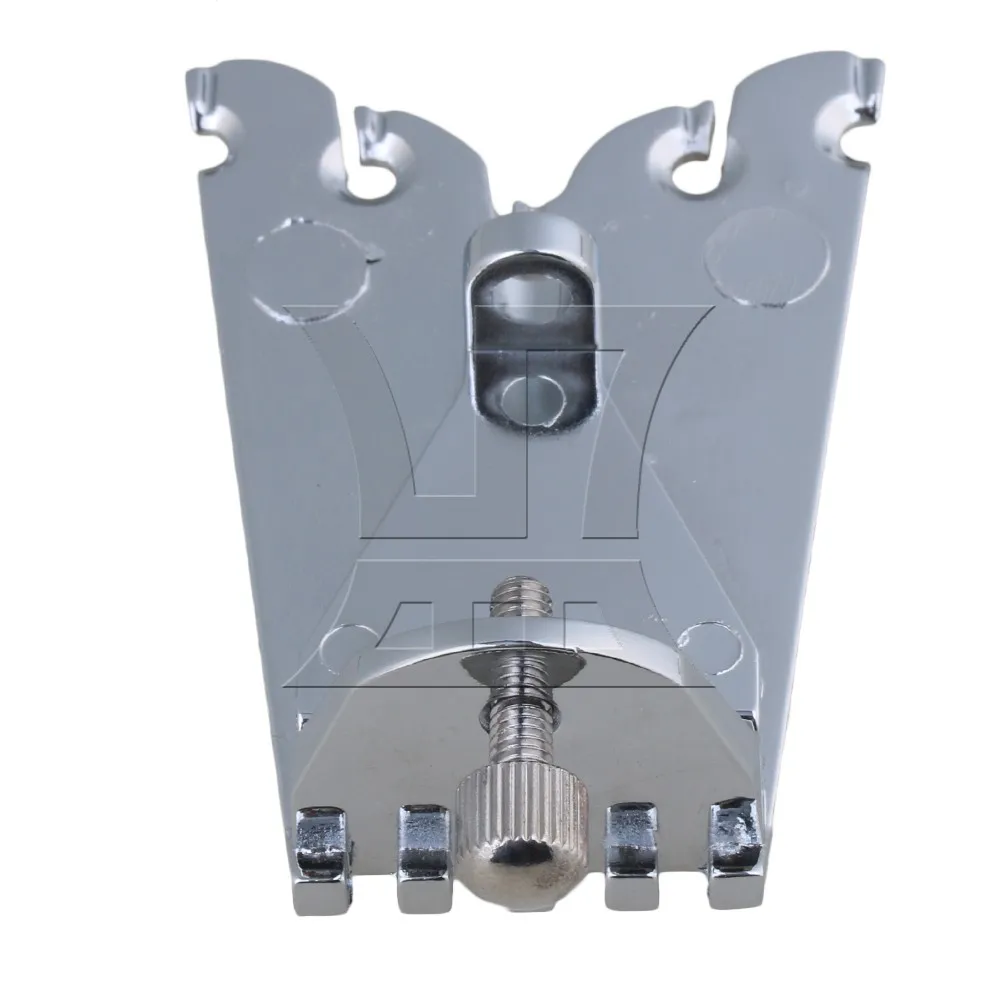 

Yibuy 68 x 25mm Silver Zinc Alloy Banjo Tailpiece Replacement for 5 String Banjo Guitar