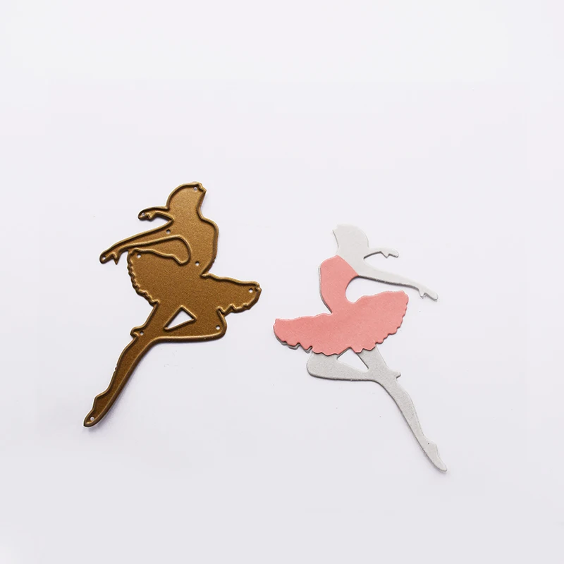 Балетная Танцовщица девушка металлические режущие штампы трафареты для DIY