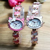 Lovely Hello Kitty Fashion Brand Bracelet Watches Children Girl Women Ladies Casual Quartz Watch Wrist Watch Wristwatch Clock