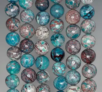 

12mm Bonsai Garden Chrysotine Gemstone Round Loose Beads 15.5 inch Full Strand (90184378-851)