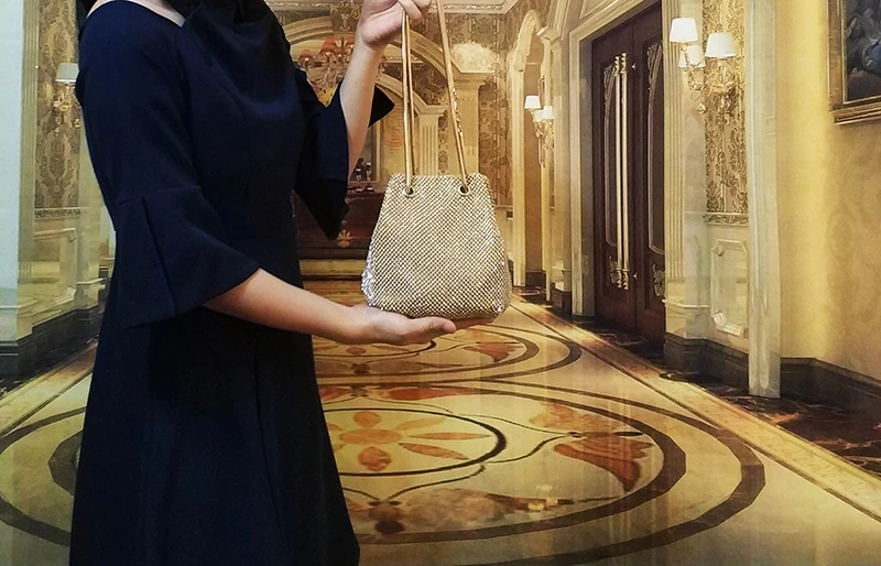 Качественная Повседневная модная женская вечерняя сумка через плечо, сумочка с кристаллами, блестящий кошелек с бриллиантами, свадебная сумка для невесты