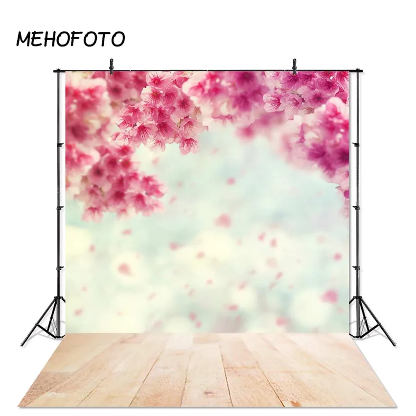 Nature Spring Floral Photographic Backdrops for Children Kid Photo Studio Photobooth Backgrounds Wood Floor Props | Электроника