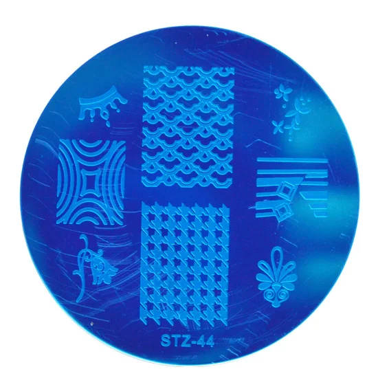 STZ шаблон для штамповки ногтей с круглой пластиной цветок лоза кружева звезда штамп трафарет красота дизайн штамп для дизайна ногтей инструменты для ногтей STZ32-55 - Цвет: STZ-44