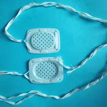 2 шт. 4*5,5 см пластик PE окуляра медицинские один глаз слепой глаз для игрушки белый сетчатая веревка защиты окуляра