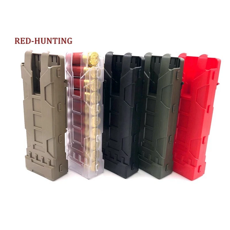 

Airsoft Ammo Bag 10 Rounds 12GA 12 Gauge Ammo Shells Case Polymer Reload Magazine Pouches