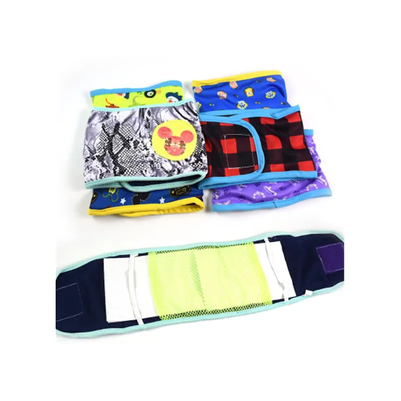 

High quality puppies pet male dog physiological pants abdomen with cotton diapers cotton breathable male dog belt