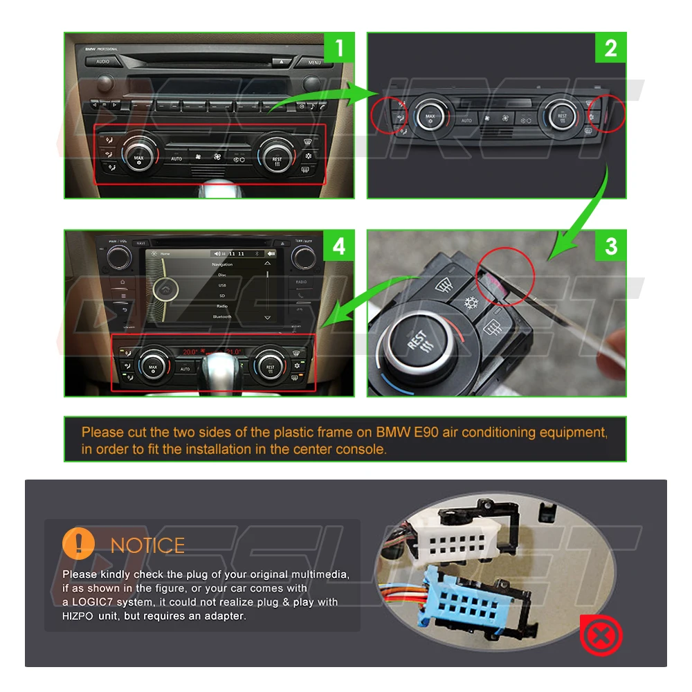Top 1 Din Android 9.0 QUAD core 9 Inch Car GPS stereo For BMW E90 E91 E92 E93 2006-2012 EQ SWC 1080P OBD2 TPMS  DTV-IN Free Camera 4