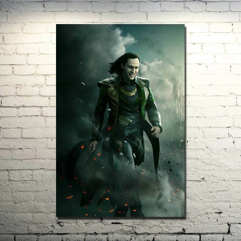 

Thor 2 The Dark World Poster 13x20 32x48 inch Superhero Movie Pictures for Living Room Decor Loki 004