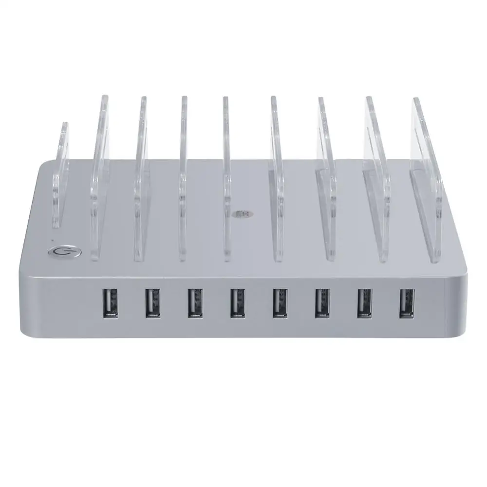 Multi-port Mobile Phone Charger 8-port USB 2.4A 96W Smart Phone Charging Station for Mobile Phone Tablet