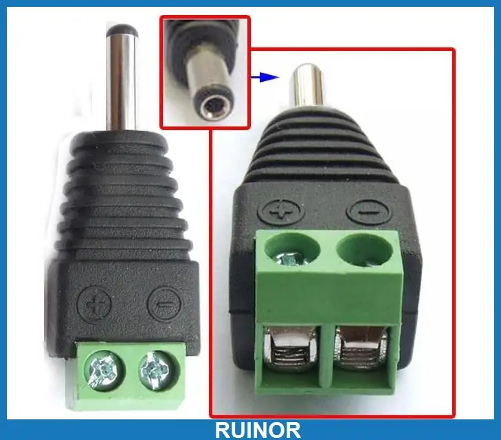 

100pcs 3.5mm x 1.3mm DC Power Charger Plug Terminals for CCTV Camera Notebook