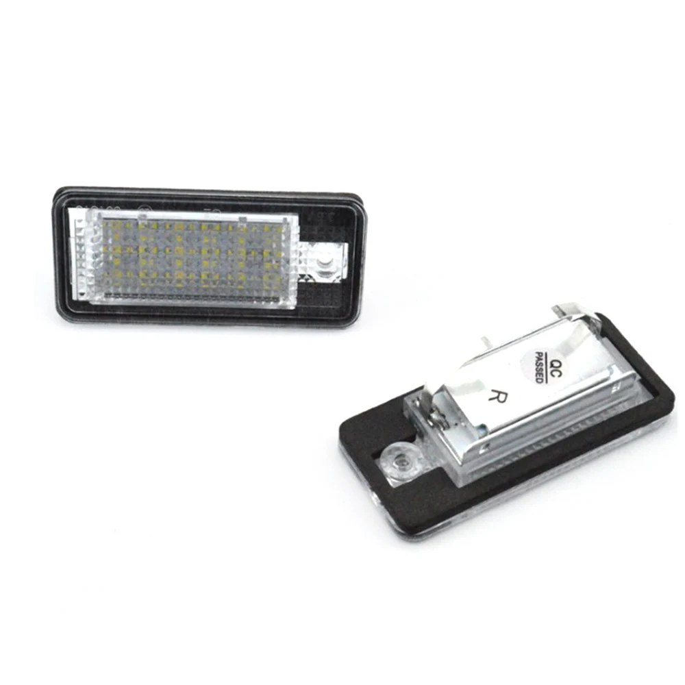 2 шт. 18 светодиодный 3528 SMD номерной знак лампы для AUDI A3 8P A6 4F белый | Автомобили и