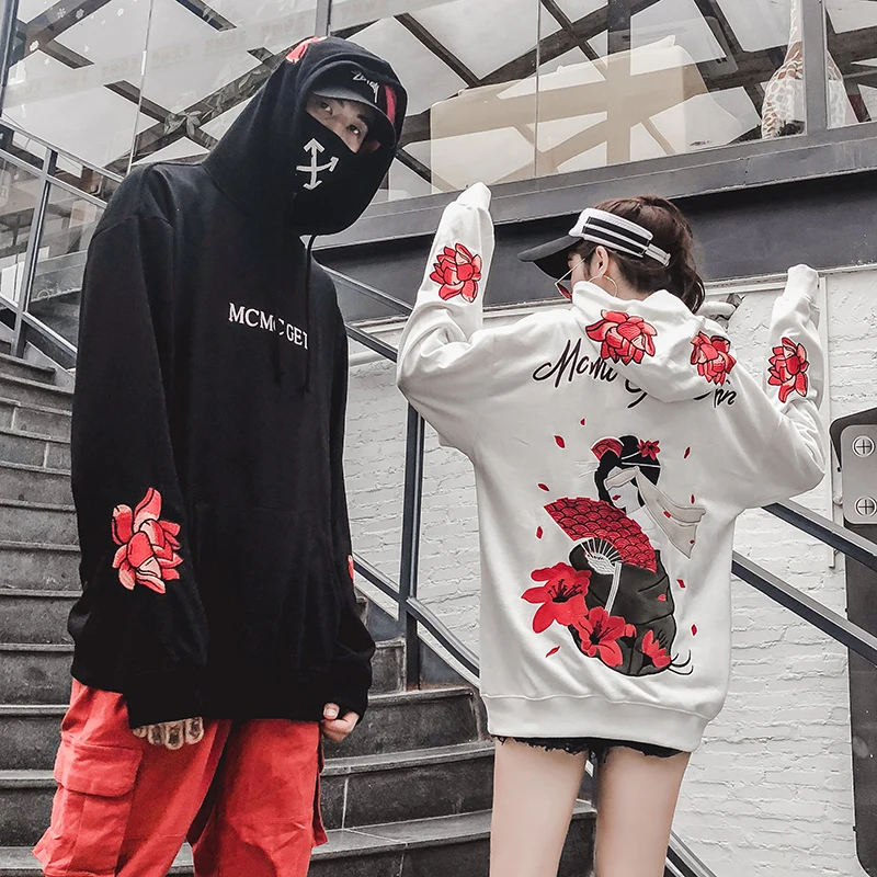 3d Fleur Sweat Pulls Pour Qa07 Mode Capuche À De Homme Imprimer Streetwear Harajuku blanc Noir Décontractée Décontractés Veste Japonais avxEvrP8qw