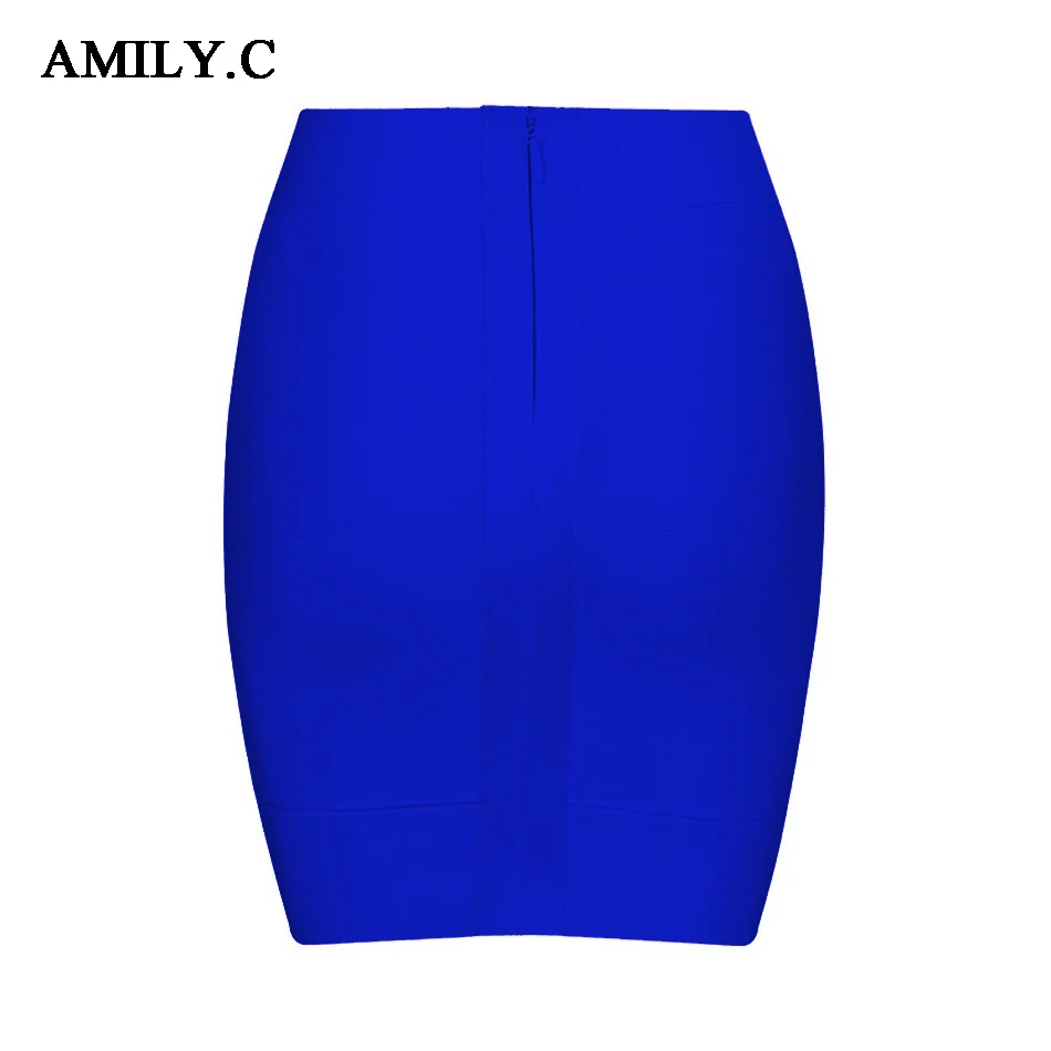 Amily. c новая весенняя женская повязная юбка Сексуальная облегающая юбка-карандаш элегантные вечерние мини-юбки знаменитостей темно-синяя юбка Vestidos