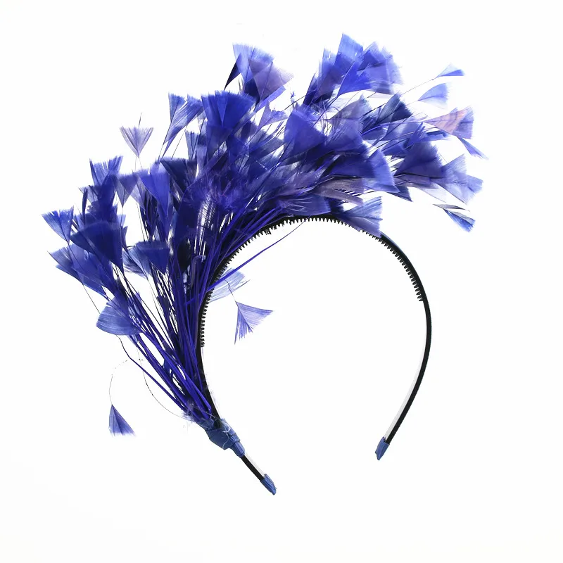 

New winter feather full head girls party hair accessories cute cool hairbands headbands